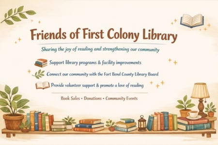Bi-Monthly Book Sale at First Colony Branch Library