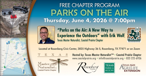 Free Chapter Program Thursday June 4 at 7pm: "Parks on the Air"
