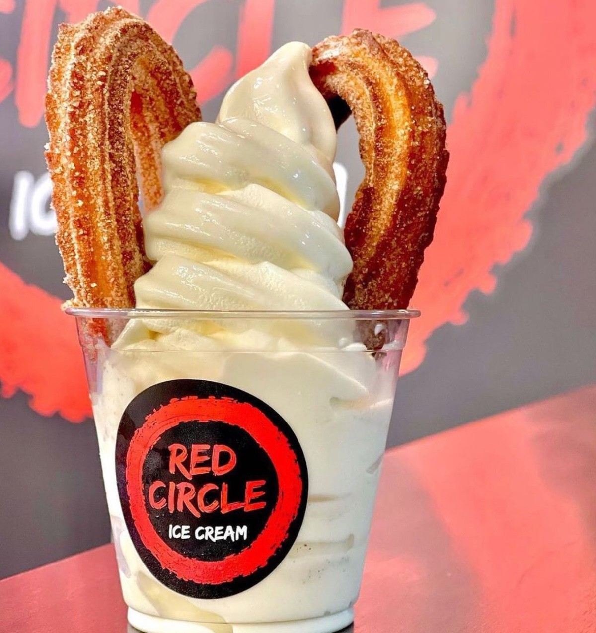 Red Circle Ice Cream
